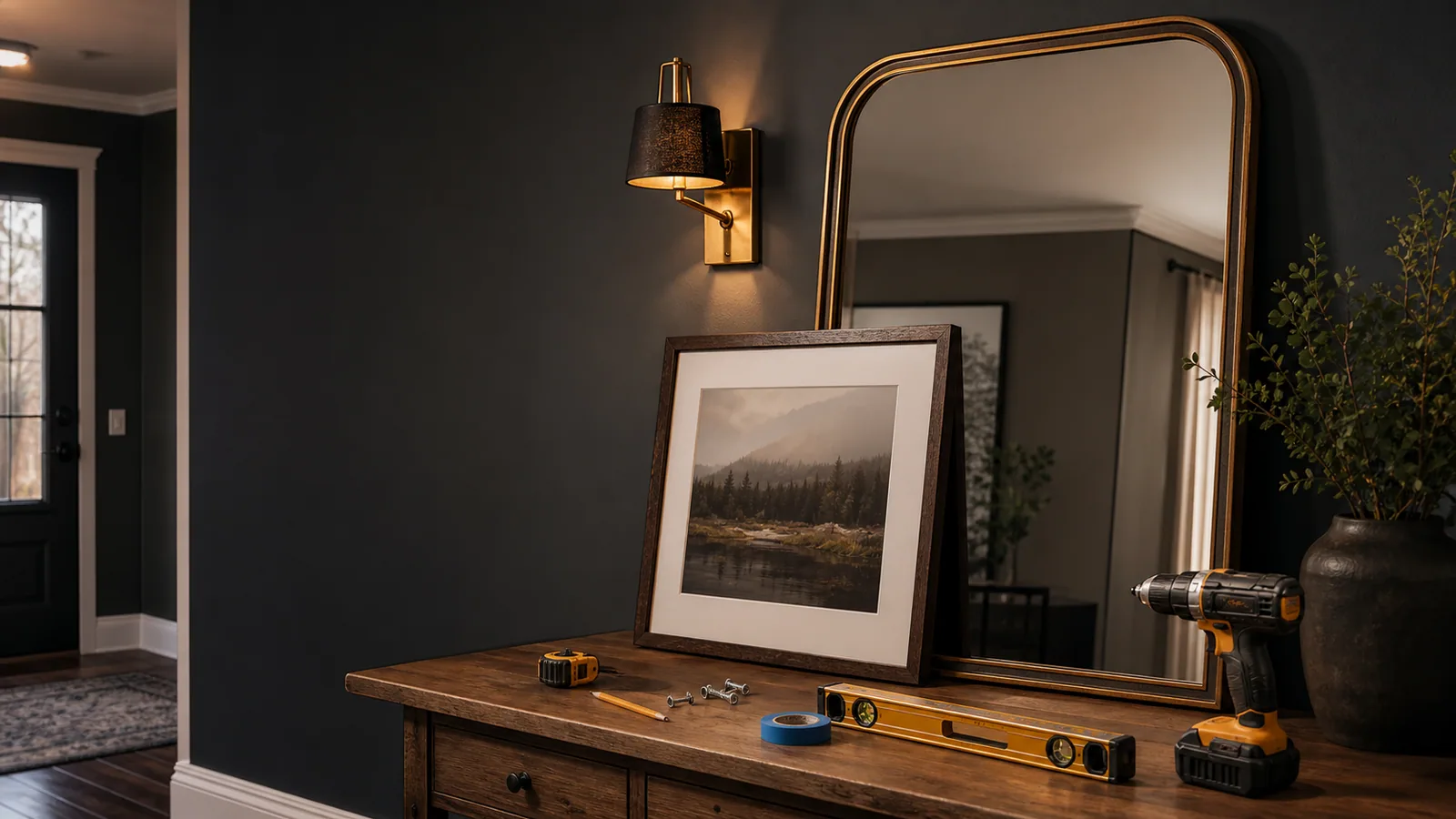 Picture and Mirror Hanging service example