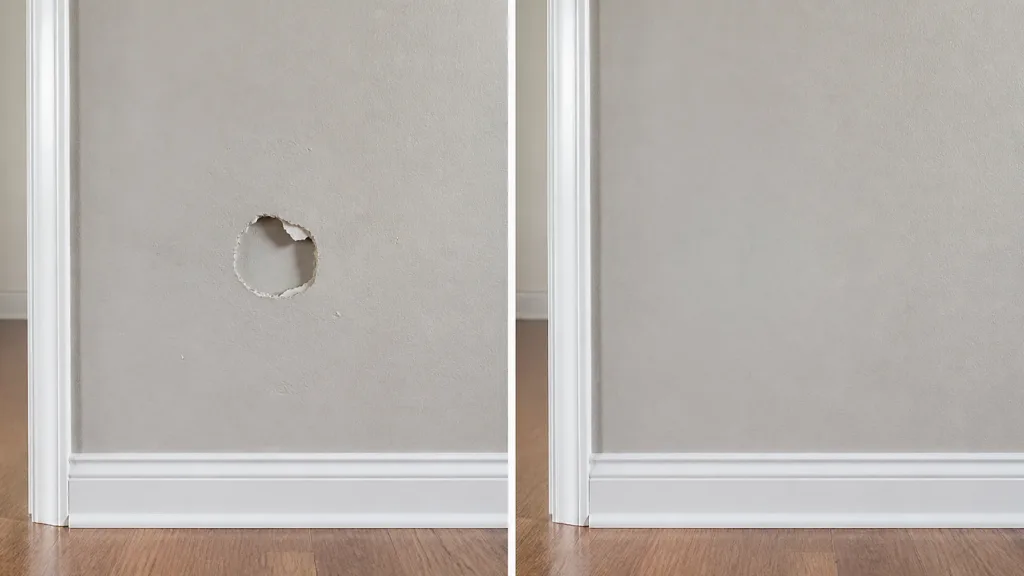Drywall patch example